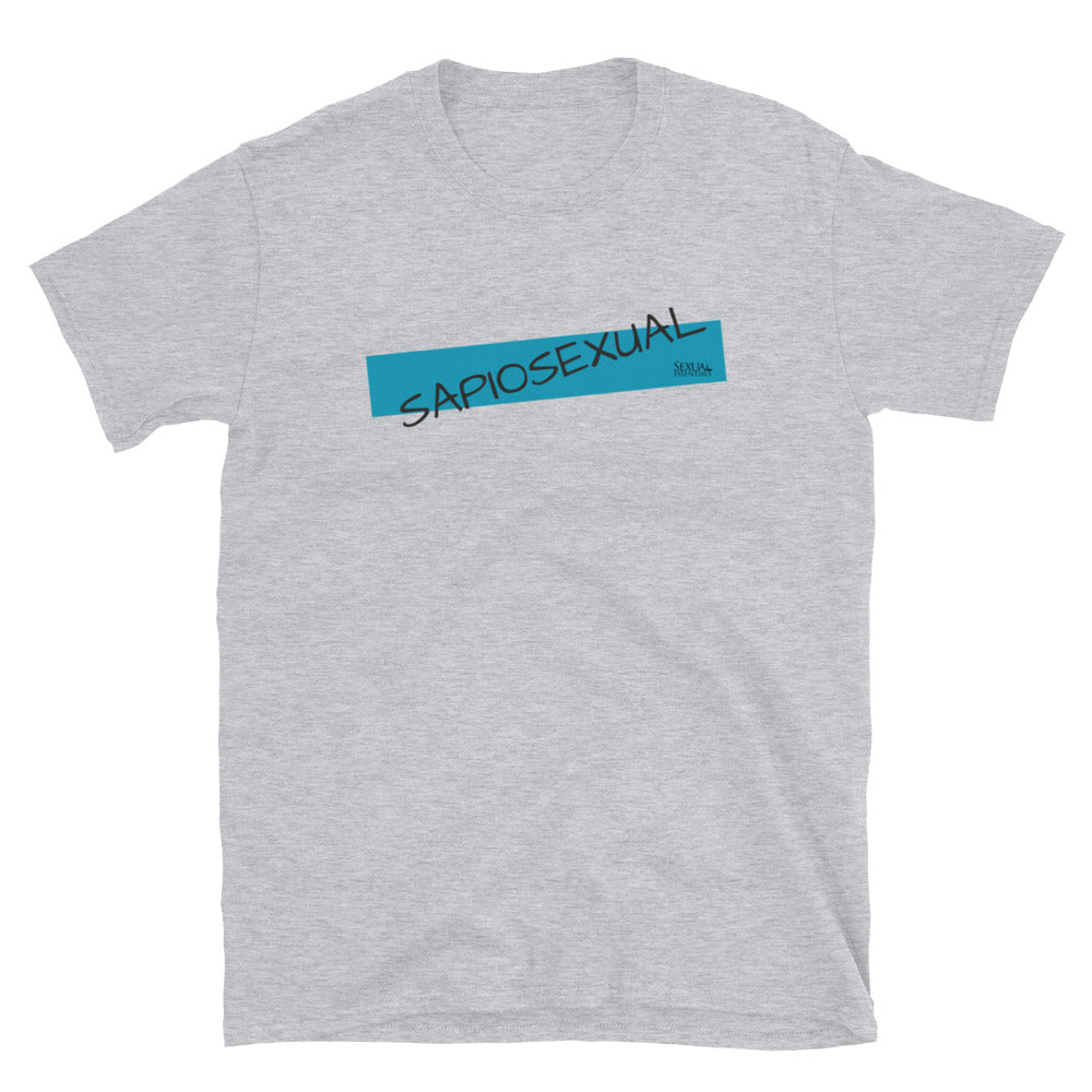 Sapiosexual White/Grey Unisex T-Shirt